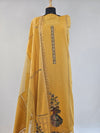 Mustard Muse – Embroidered Pure Cotton Unstitched Suit