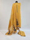 Mustard Muse – Embroidered Pure Cotton Unstitched Suit