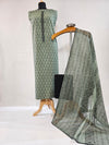 Jacquard Green Fresh Feel - Cotton Unstitched Suit Set