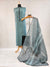 Jacquard Blue Elegance – Cotton Unstitched Suit Set