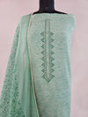Serenity Green Hand-Embroidered Cotton Suit Set