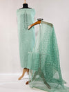 Serenity Green Hand-Embroidered Cotton Suit Set