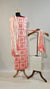 Cotton Unstitched Suit – Pink Block Print with Tie-Dye Dupatta